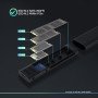 Caixa externa para unidade de estado sólido (SSD) TooQ Shura Preto M.2