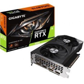 Placa Gráfica Gigabyte GeForce RTX 3060 WindForce OC 12G/ 12GB GDDR6/ LHR