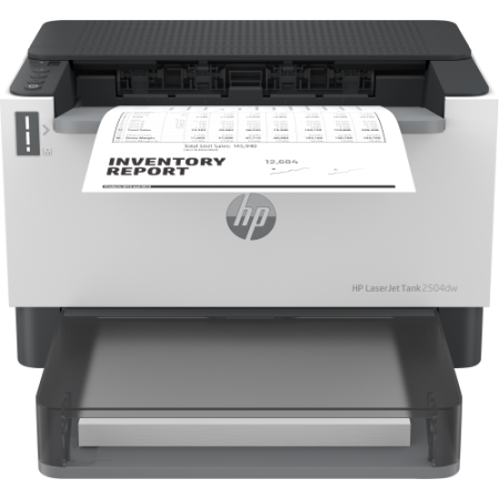 Impressora HP LaserJet Tank 2504dw, preto e branco, impressora comercial, impressão, impressão frente e verso Tamanho compacto W