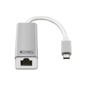Adaptador USB Tipo C - Nanocable RJ45 10.03.0402/ 1000 Mbps