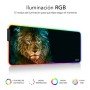 Subblim mouse pad/pad com luz led rgb 9 cores leão extra grande