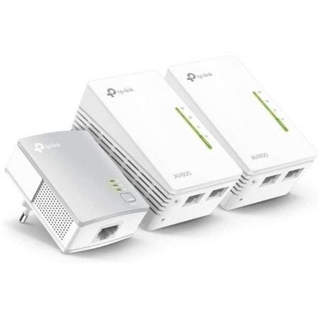 Adaptador Powerline TPLink WPA4220TKit 500Mbps/ Alcance 300m/ Pacote com 3