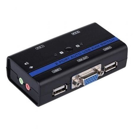 Aisens A111-0064/ 2PC SVGA KVM Switch com 1 teclado e Rato apenas