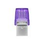 Kingston Technology DataTraveler microDuo 3C USB Flash Drive 128 GB USB tipo A / USB tipo C 3.2 Gen 1 (3.1 Gen 1) aço inoxidável