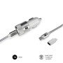 CARREGADOR DE CARRO DUPLO PD20W+QC3.0+C A C/LIGHTNING S