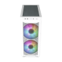 CAIXA DE VIDRO TEMPERADO BRANCO COOLER MASTER HAF500 E-ATX ARGB (H500-WGNN-S00)