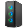 NOX BOX ATX HUMMER HORUS. SEMI-TORRE. ARGB. VIDRO TEMPERADO FRONTAL E LATERAL