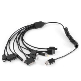 Cabo Usb-A 2.0 Macho / 10Em1 Micro Usb-B + 9 Fichas Dc