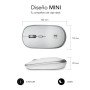 MINI MOUSE SEM FIO MOUSE ÓTICO PRATA