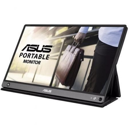 Monitor portátil Asus ZenScreen Go MB16AHP 15,6"/ Full HD/ Multimídia/ Prata e preto