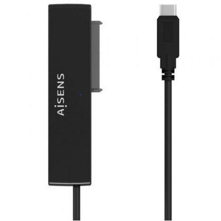 Adaptador para discos rígidos de 2,5"/3,5" Aisens ASE-35C02B/ USB Type-C - SATA/ com fonte de alimentação
