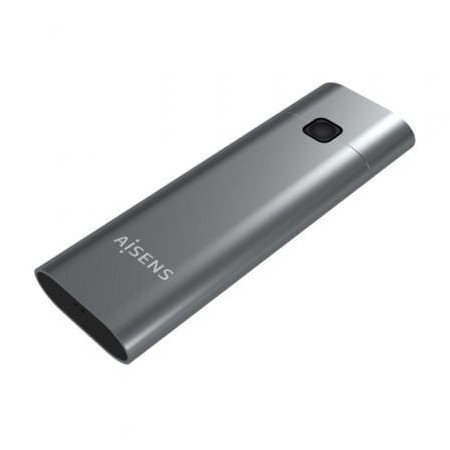 Caixa Externa para disco SSD M.2 NVMe Aisens ASM2-021GR/ USB 3.1 Gen2/ sem parafusos