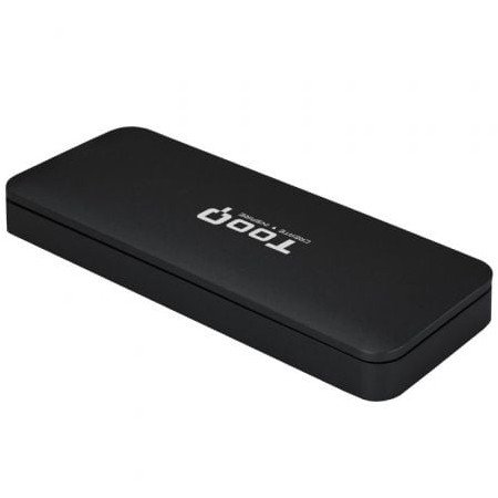 Caixa Externa para disco SSD M.2 NVMe TooQ TQE-2280B/ USB 3.1/ sem parafusos