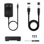 Estojo TooQ HDD 3,5" SATA PARA USB 2.0/3.0 PRETO