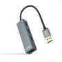 Hub Nanocable USB 3.0 10.16.4402/ 4xUSB/ Cinza