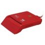ID e leitor de cartão Woxter Combo PE26-148/ Vermelho/ USB 2.0