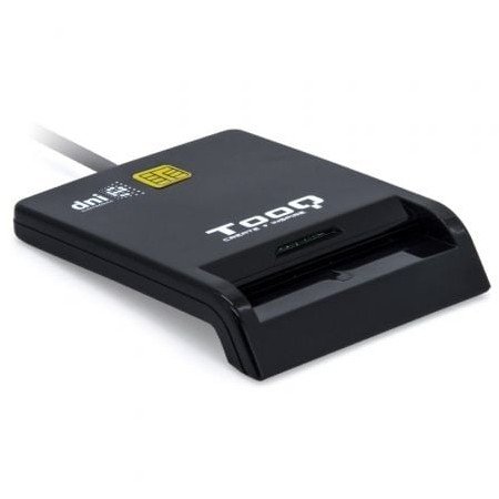 Leitor de cartões de identificação TooQ TQR-211B/ USB Type-C/ Preto