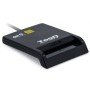 Leitor de cartões de identificação TooQ TQR-211B/ USB Type-C/ Preto