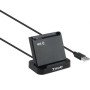 Leitor de cartões de identificação TooQ TQR-220B/ USB 2.0/ Preto