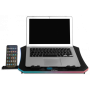 BASE DE REFRIGERAÇÃO PORTÁTIL KROM ATÉ 19". SUPORTE PARA SMARTPHONE. 2 X HUB USB. RGB (NXKROMKOOLER)