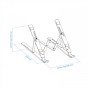 Suporte para laptop TooQ TQLRS0033-AL 38,1 cm (15") Prata