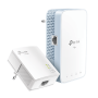 KIT TP-LINK TL-WPA7517 Adaptador de rede PowerLine 1000 Mbit/s Ethernet Wifi Branco