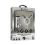 Carregador de carro SUBBLIM 2xUSB Dual Car Charger Alum 2.4A + 3 em 1 cabo prata