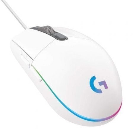 Logitech G102 Lightsync Gaming Rato/ Até 8000 DPI/ Branco
