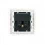 Tomada de parede tipo Schuko Nanocable com 2 tomadas USB Máx. 2.4A, branco