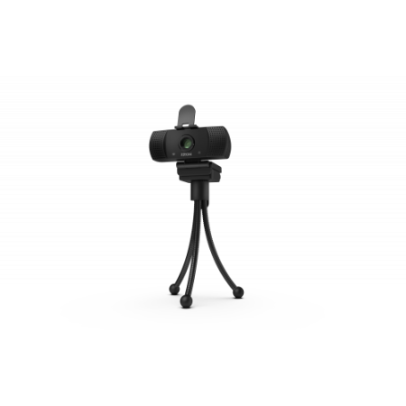 Webcam Krom Kam 1920 x 1080 pixels USB 2.0 Preto