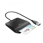 Leitor de cartão inteligente Trust Primo Interior Black CardBus+USB 2.0