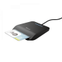 Leitor de cartão inteligente Trust Primo Interior Black CardBus+USB 2.0