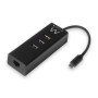 Hub de interface Ewent EW1141 USB 3.2 Gen 1 (3.1 Gen 1) Tipo C 5000 Mbit/s Preto