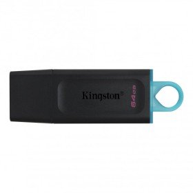 KINGSTON 64GB USB3.2 GEN 1 DATATRAVELER EXODIA (PRETO + TEAL)