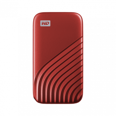 SANDISK MY PASSPORT TM SSD 2TB VERMELHO, 1050MB/S LEITURA, 1000MB/S GRAVAÇÃO, COMPATÍVEL COM PC E MAC