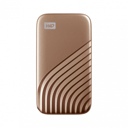 SANDISK MY PASSPORT TM SSD 1TB GOLD, 1050MB/S READ, 1000MB/S WRITE, COMPATÍVEL COM PC E MAC