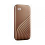 SANDISK MY PASSPORT TM SSD 1TB GOLD, 1050MB/S READ, 1000MB/S WRITE, COMPATÍVEL COM PC E MAC