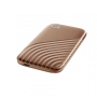 SANDISK MY PASSPORT TM SSD 1TB GOLD, 1050MB/S READ, 1000MB/S WRITE, COMPATÍVEL COM PC E MAC