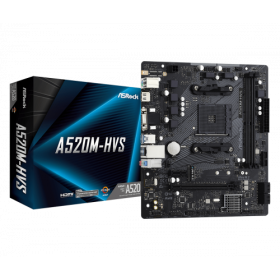 ASROCK PLACA A520M-HVS,AMD,AM4,A520,2DDR4,MATX
