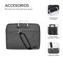 Bolsa para laptop empresarial SUBBLIM 15,6" estojo para computador cinza