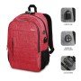 SUBBLIM Mochila para laptop Urban Lock 16" vermelha