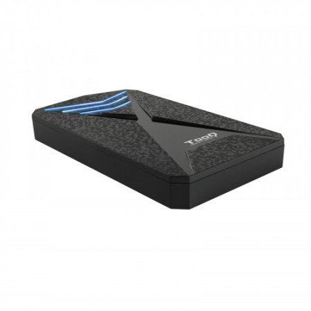 Caixa de disco rígido externo TooQ TQE-2550BL Caixa HDD/SSD de 2,5" preta