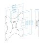 TooQ LP1342T-B tela plana montagem na parede 106,7 cm (42") Preto