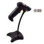 Leitor de código de barras EW3430 portátil 1D LED scanner de código de barras preto