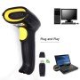 Leitor de código de barras EW3430 portátil 1D LED scanner de código de barras preto