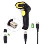 Leitor de código de barras EW3430 portátil 1D LED scanner de código de barras preto