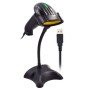 Leitor de código de barras EW3400 portátil 1D laser scanner de código de barras preto