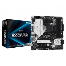 Asrock B550M Pro4 AMD B550 Soquete AM4 micro ATX