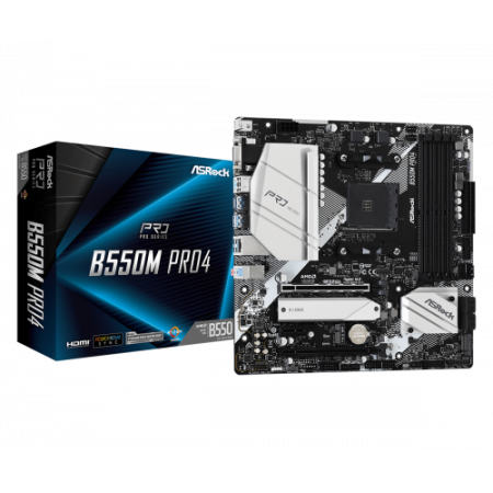Asrock B550M Pro4 AMD B550 Soquete AM4 micro ATX