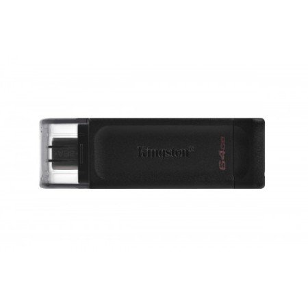 Kingston Technology DataTraveler 70 Unidade flash USB 64 GB USB Type-C 3.2 Gen 1 (3.1 Gen 1) Preto
